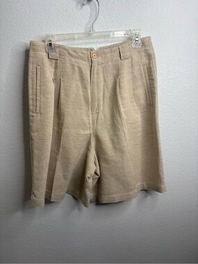 Liz Claiborne Sport Size 12 Linen Blend Shorts
